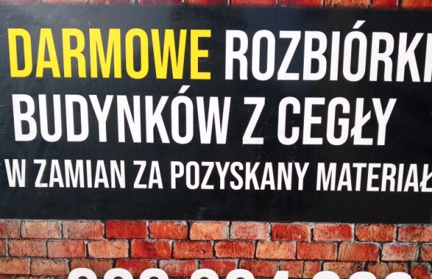 Darmowe rozbiórki budynków z cegły - Zdjęcie 1
