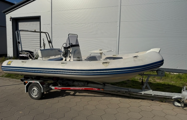 RIB Zodiac 550, Evinrude 90 + przyczepa - Zdjęcie 5