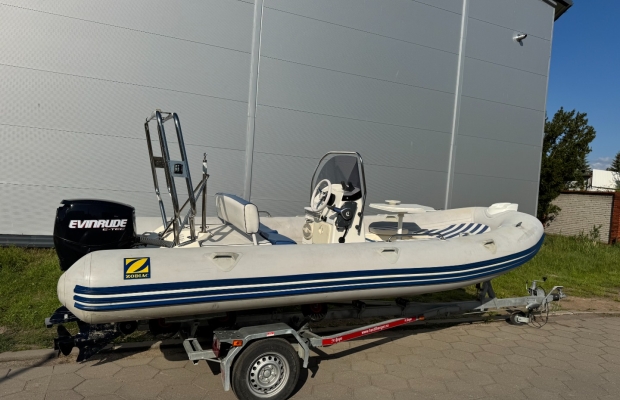 RIB Zodiac 550, Evinrude 90 + przyczepa - Zdjęcie 4