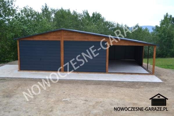 Garaż blaszany 6x5 konstrukcja profil ocynk - Zdjęcie 2