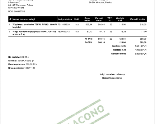 Wypiekacz do chleba i bagietek - Zdjęcie 1