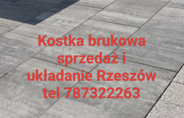Układanie kostki Rzeszów tel 787322263 - Zdjęcie 1