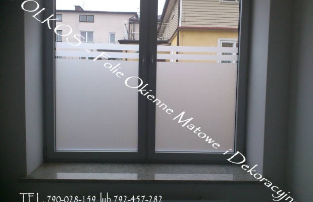Folie na okna łazienkowe Warszawa Bartycka, Czerniakowska, Sobieskiego, Bluszczańska, Marszałkowska-Oklejanie szyb - Zdjęcie 6