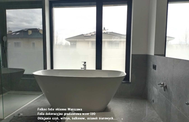 Folie na okna łazienkowe Warszawa Bartycka, Czerniakowska, Sobieskiego, Bluszczańska, Marszałkowska-Oklejanie szyb - Zdjęcie 8