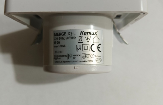 Czujnik ruchu i zmierzchu montowany na ścianie w puszkę - Zdjęcie 4