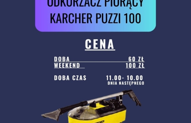 Wypożyczę , wynajme odkurzacz piorący Karcher - Zdjęcie 1