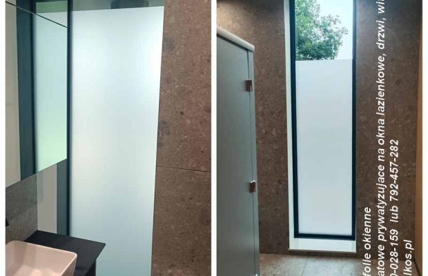 Folie na okna łazienkowe Warszawa Bartycka, Czerniakowska, Sobieskiego, Bluszczańska, Marszałkowska-Oklejanie szyb - Zdjęcie 3
