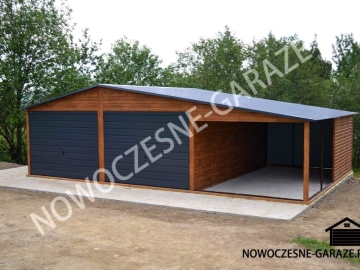 Zdjęcie: Garaż blaszany 6x5 konstrukcja profil ocynk