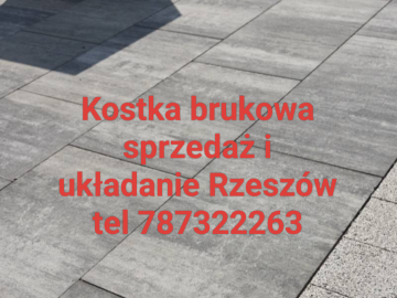 Zdjęcie: Układanie kostki Rzeszów tel 787322263